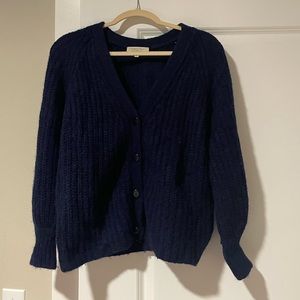 Sézane Basile Cardigan - Navy Blue
